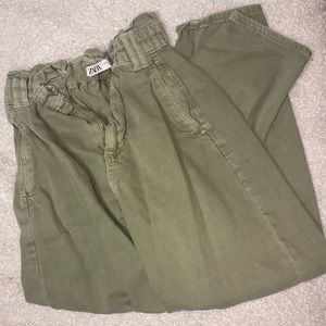 Green Straight Leg Jeans